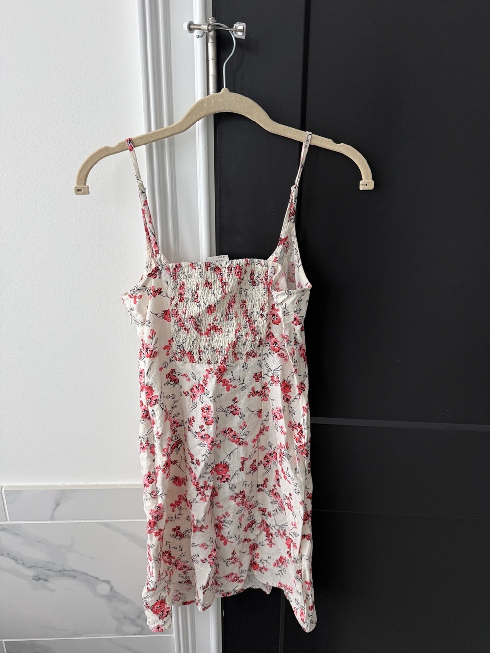 a new day White Mini Dress with Pink Floral Print - Picture 4 of 4